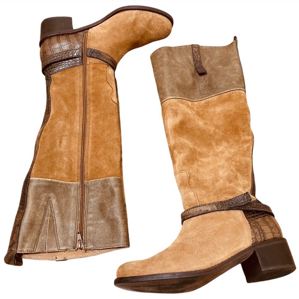 Made in Brazil leather tall boots size 7